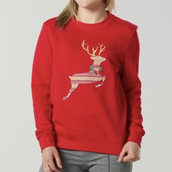 size xl, bust up to 48 inches, reindeer sweatshirt, new condition, last 🦌 one - Picture 1 of 8
